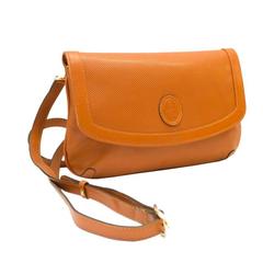 1980's Mark Cross Honey Brown Leather Clutch 5