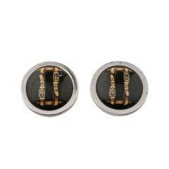 1980's Hermes SIlver Earrings with Buckle Detail 11