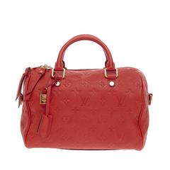 Louis Vuitton Speedy Bandouliere Monogram Empreinte Leather 25