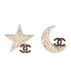 Pair of CHANEL Star and Moon Earrings