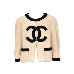 Vintage Chanel Peach Terry Cloth Jacket 