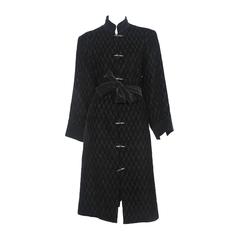 Yves Saint Laurent Velvet Quilted Coat 