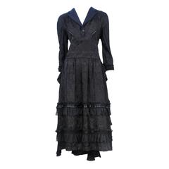 Comme De Garcons Black Floral Wedding Dress 