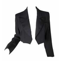 Yves Saint Laurent Cropped Tuxedo Jacket