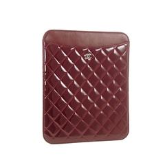 2011 Chanel Burgundy Patent Leather iPad Case