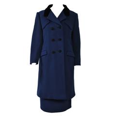 Vintage Ben Zuckerman Dark Blue Coat Suit