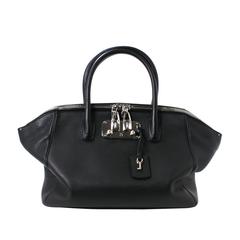VBH Limited Edition Black Leather Satchel Bag