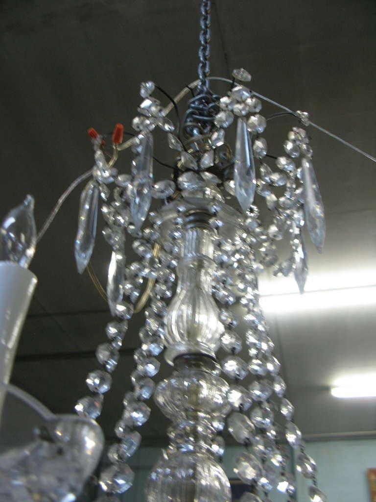 Lustrous 19th Century Ten-Light Large French Louis XV Multi-Crystal Chandelier For Sale 5