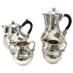 1950s Hector Aguilar Silver Tea and Coffee Set