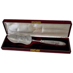Lapparra French All Sterling Silver Pie Pastry Fish Server Box Neoclassical 2