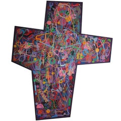 David B. Hickman Cross Shaped Painting