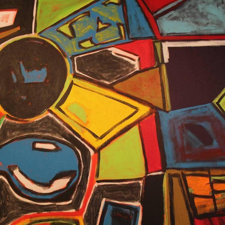Large Bold Geometric Abstract Painting  1