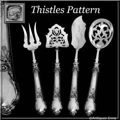 Veyrat French Sterling Silver Dessert Hors D'oeuvre Four-Piece Set, Art Nouveau