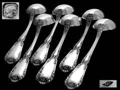 Puiforcat Antique French Sterling Silver Dinner Flatware 18 Pieces Pompadour