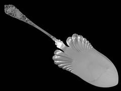 Gorgeous French All Sterling Silver Pie Pastry Fish Server Fish-Shaped Blade