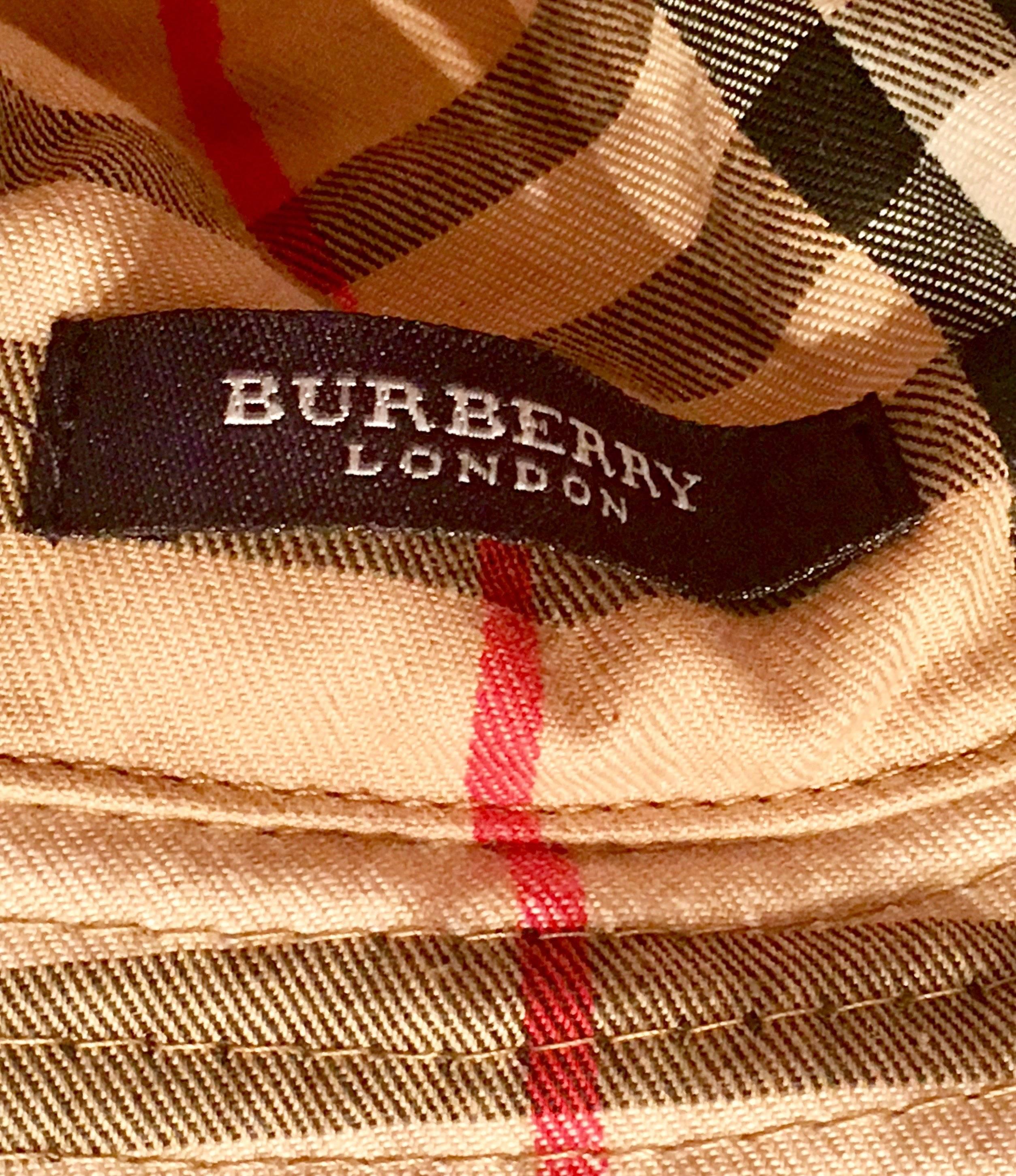 Burberry Camel Leather and Check 