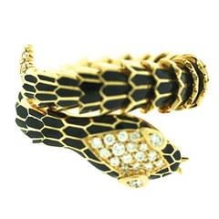 Illario Enamel Serpent Ring