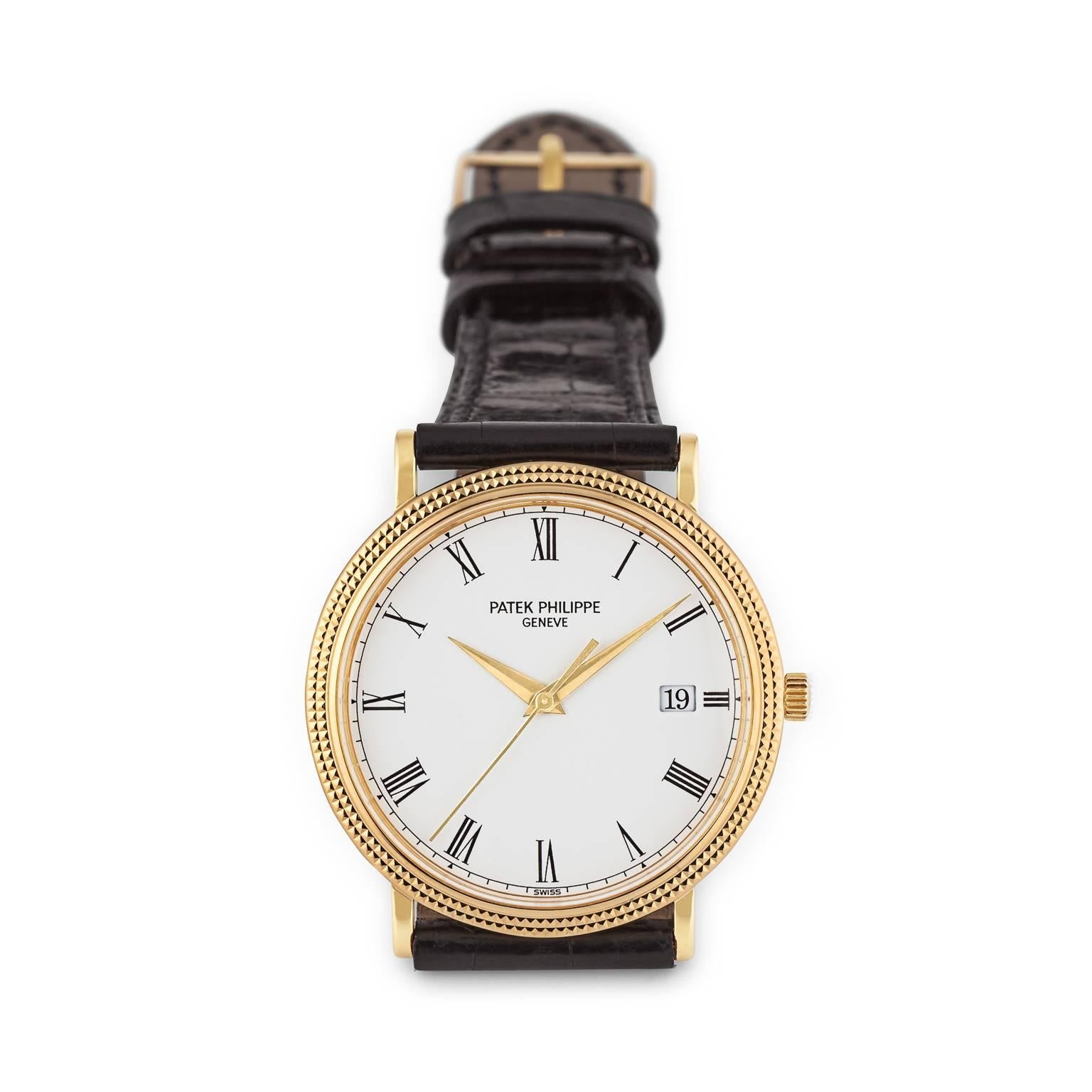 Patek Philippe Gold Calatrava Wristwatch