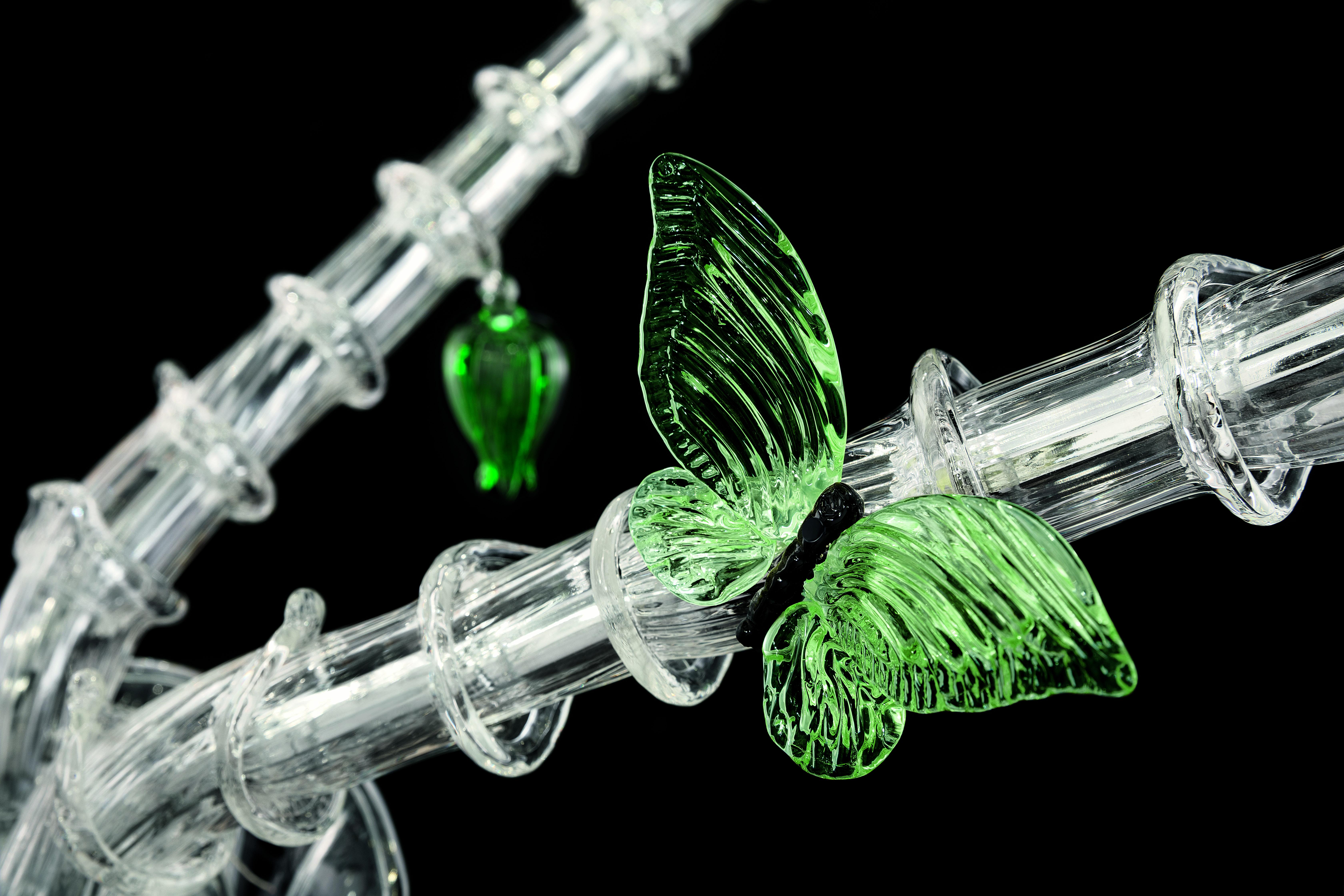 Green (Crystal/ Antalia Green/ Liquid Citron_AU) Adonis 7360 13 Chandelier in Glass, by Marcel Wanders from Barovier&Toso 4