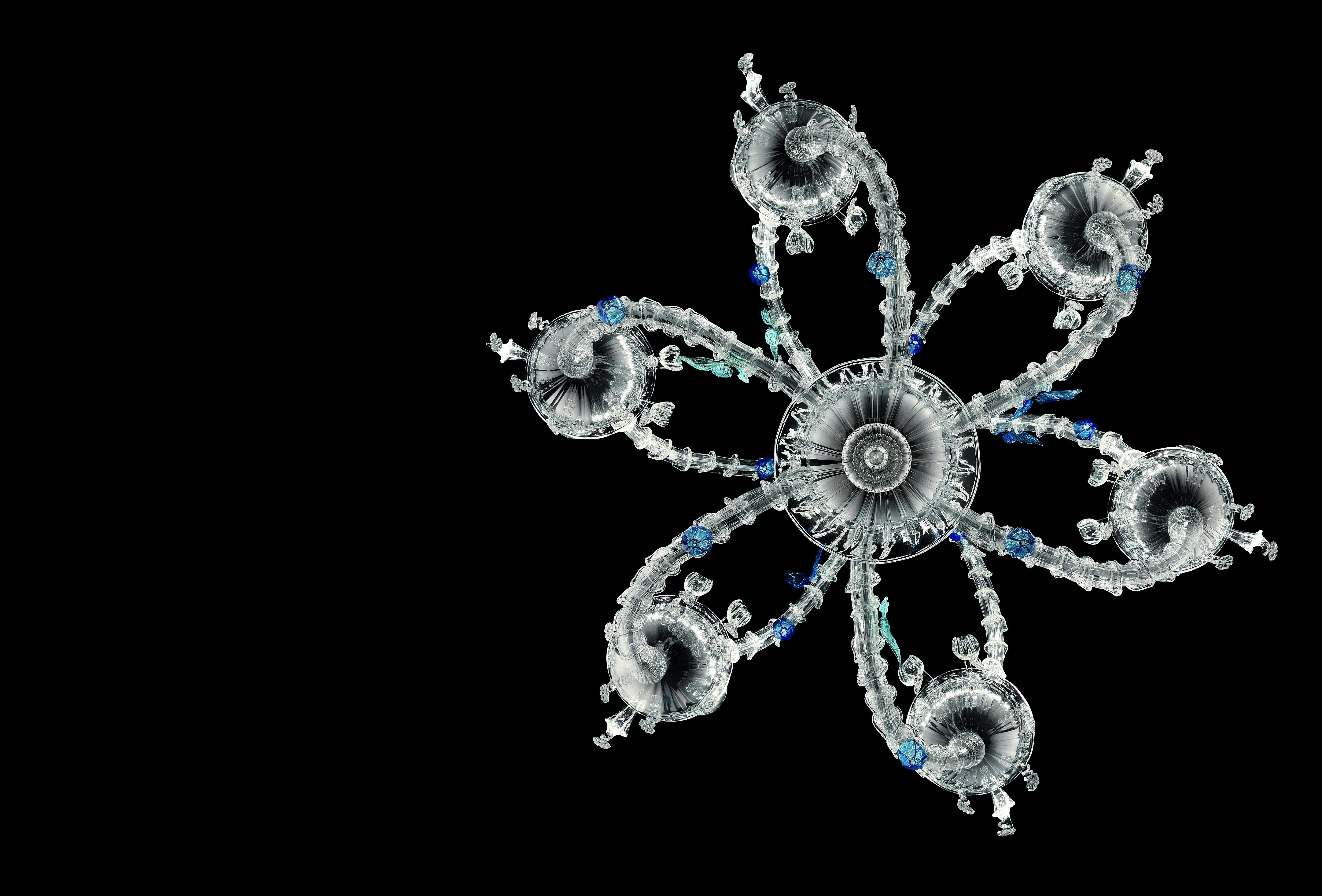 Blue (Crystal/ Bluastro/ Aquamarine_LA) Adonis 7360 13 Chandelier in Glass, by Marcel Wanders from Barovier&Toso 6