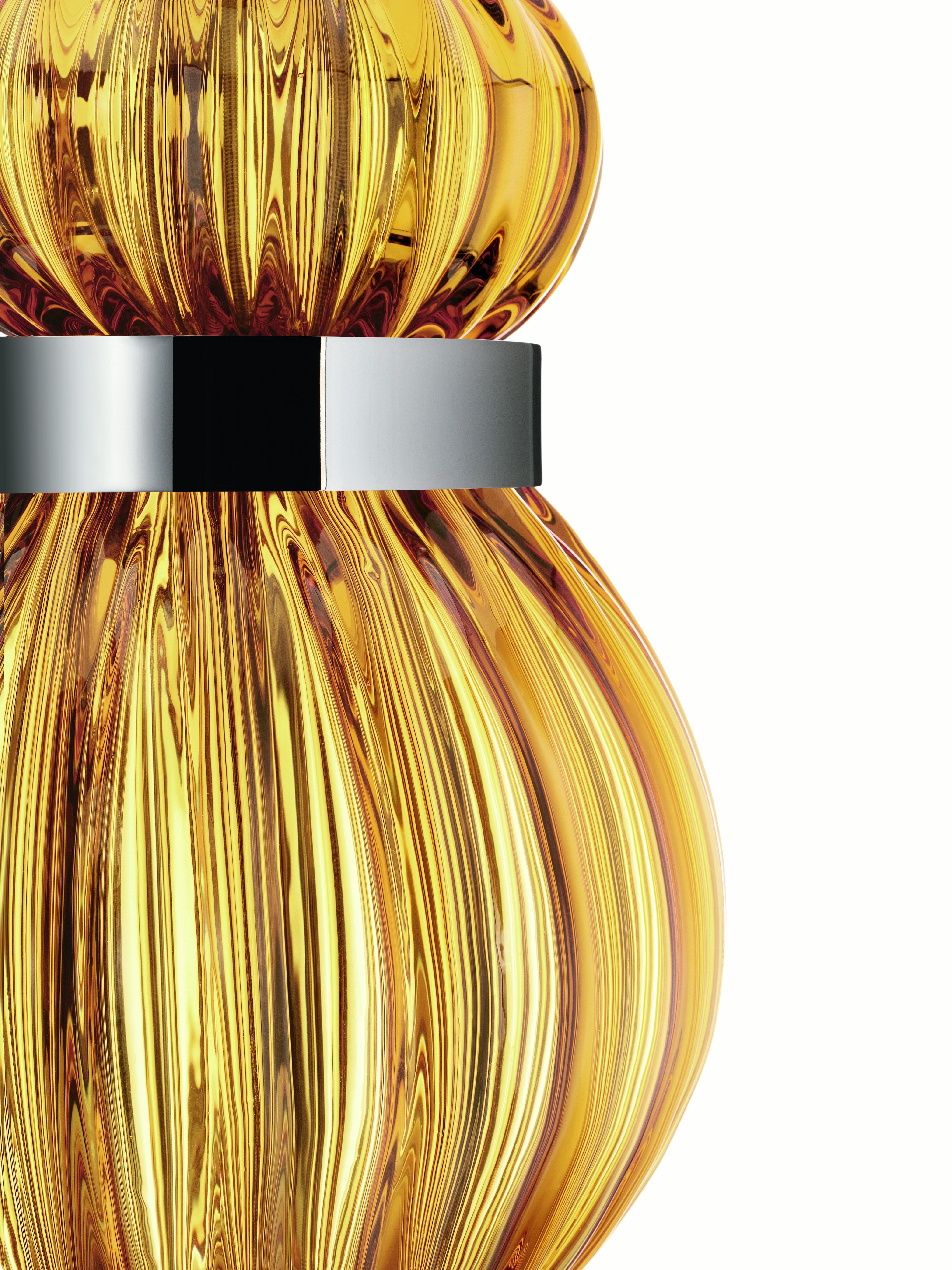 Yellow (Cognac_CG) Medina 5683 Wall Sconce in Glass with Brown Shade by, Barovier&Toso 2