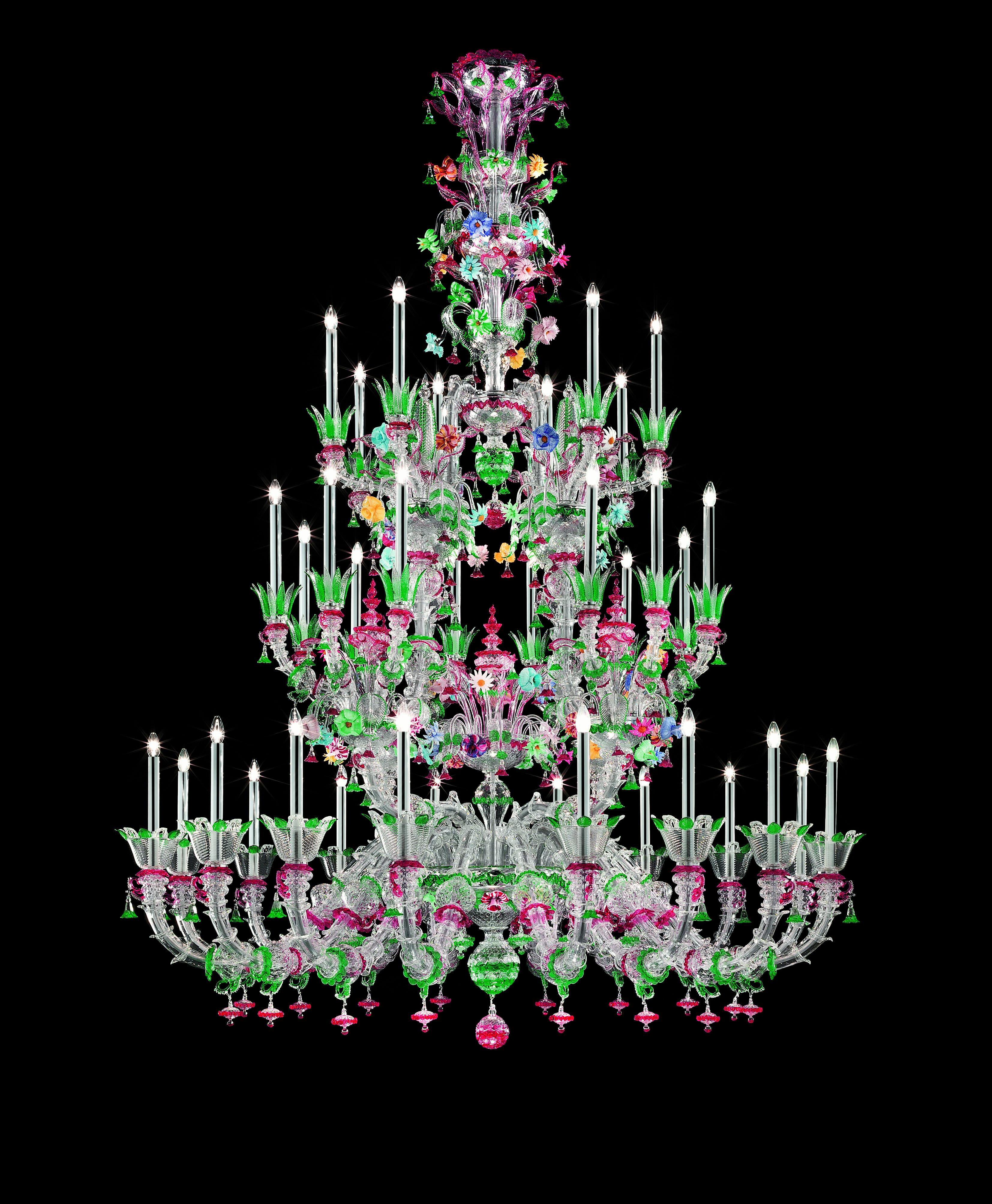 Multi (Polychrome_PC) 4607 36 Chandelier in Crystal Glass, by Barovier&Toso 2