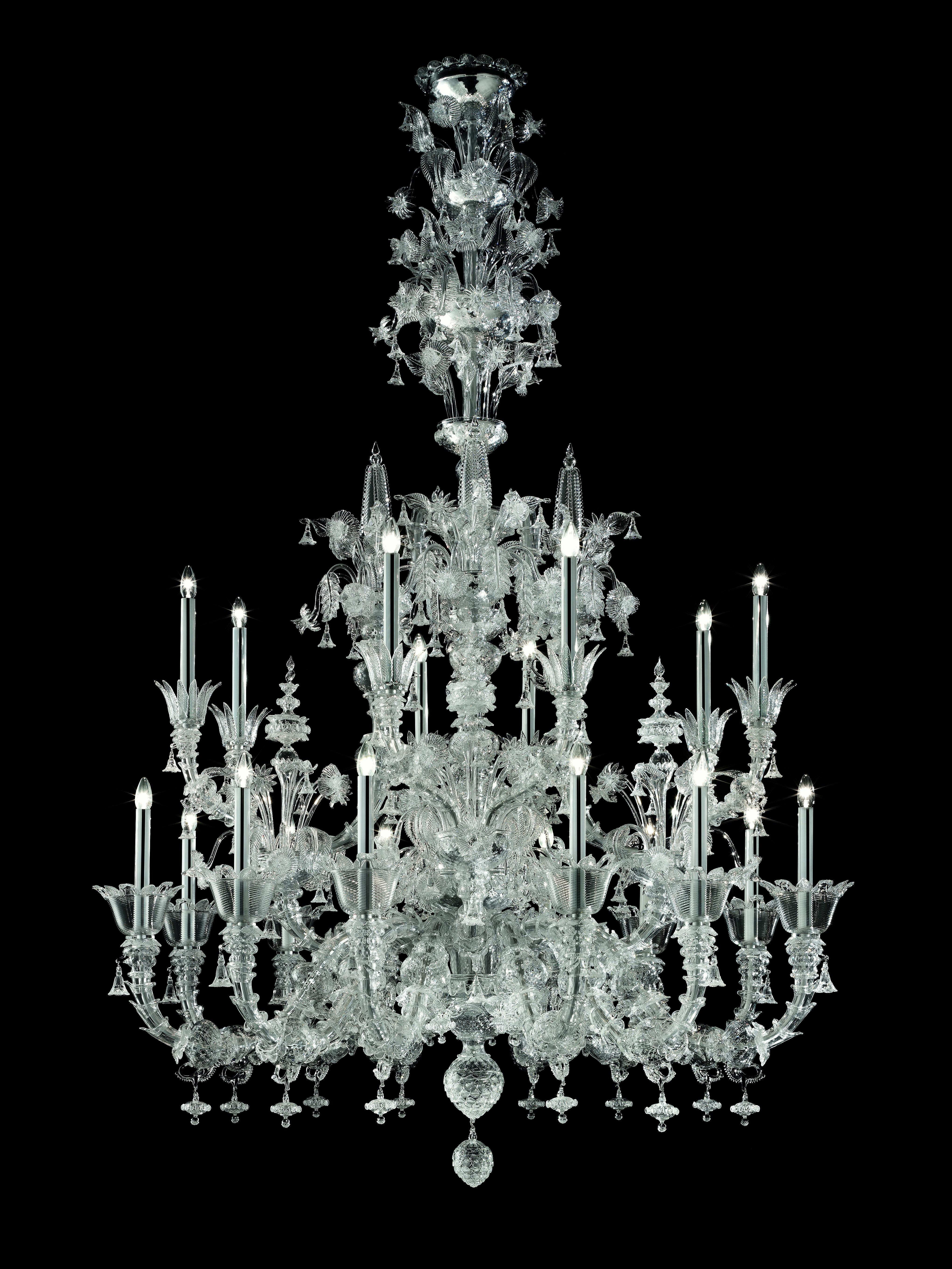 Clear (Crystal_CC) 4607 20 Chandelier in Crystal Glass, by Barovier&Toso 9