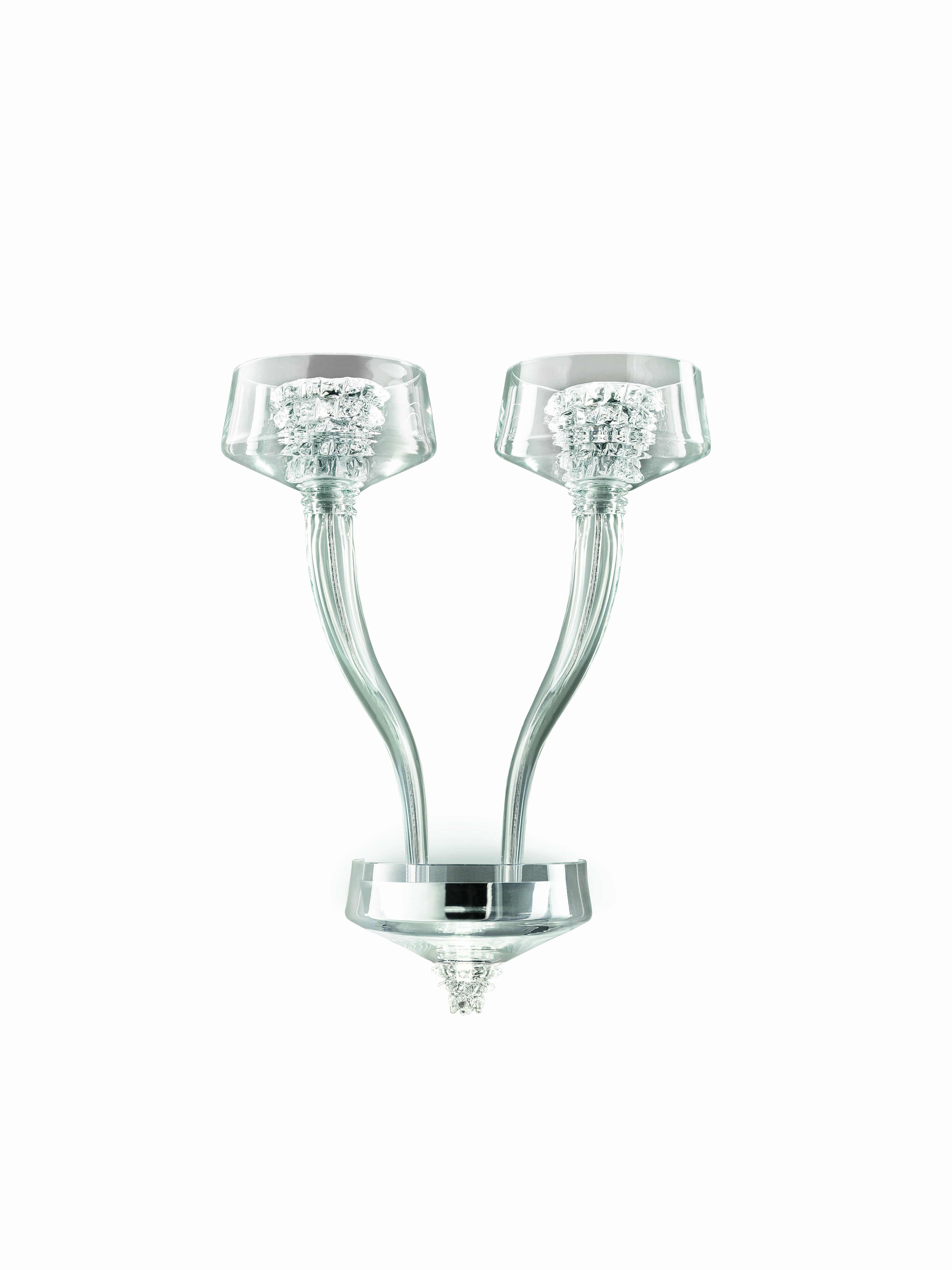 Clear (Crystal_CC) Rosati 5716 02 Wall Scone in Glass, by Barovier&Toso