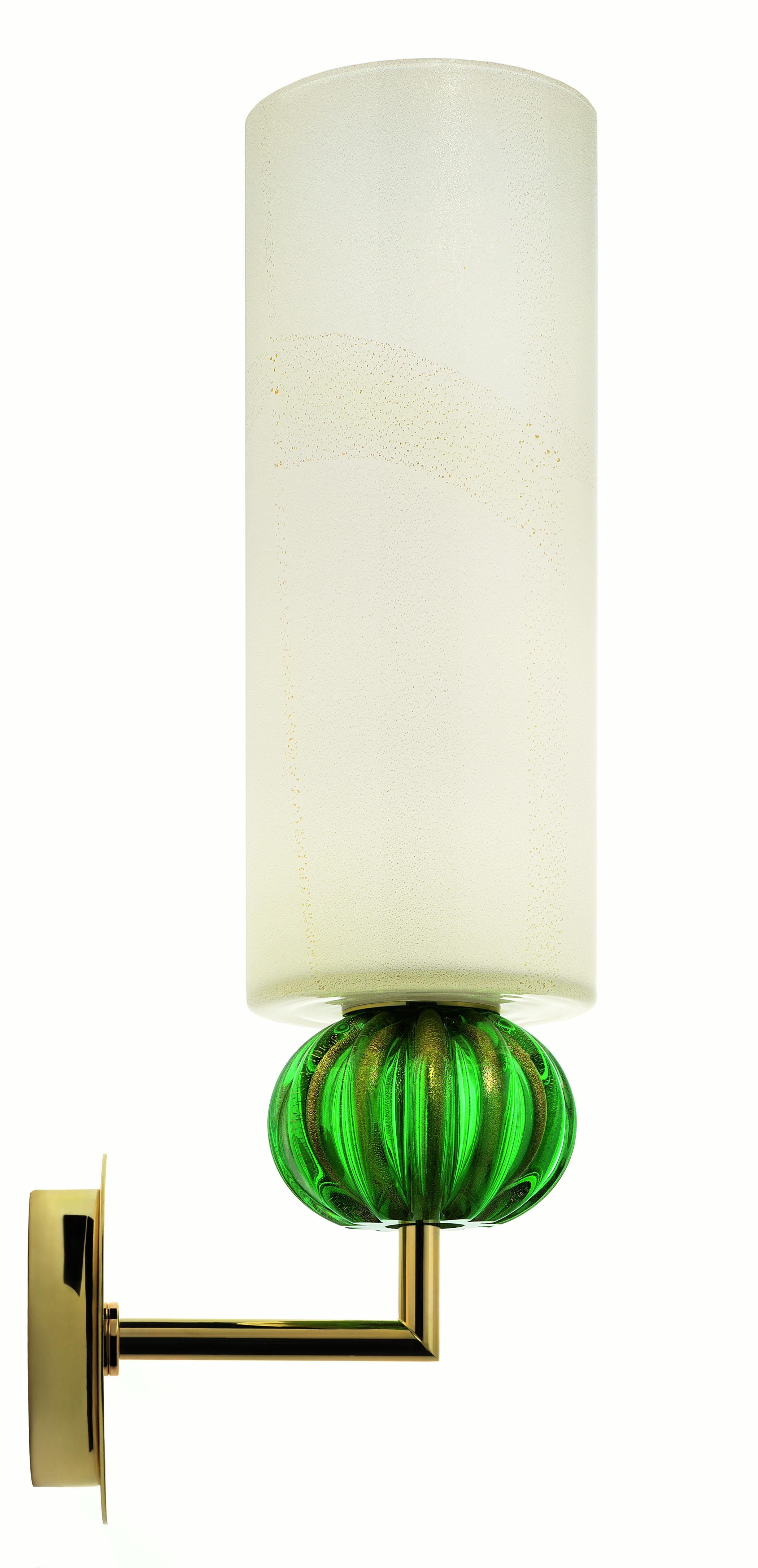 Green (Beige Gold/Gold Green_OW) Gallia 5627 Wall Sconce in Glass, by Barovier & Toso 3