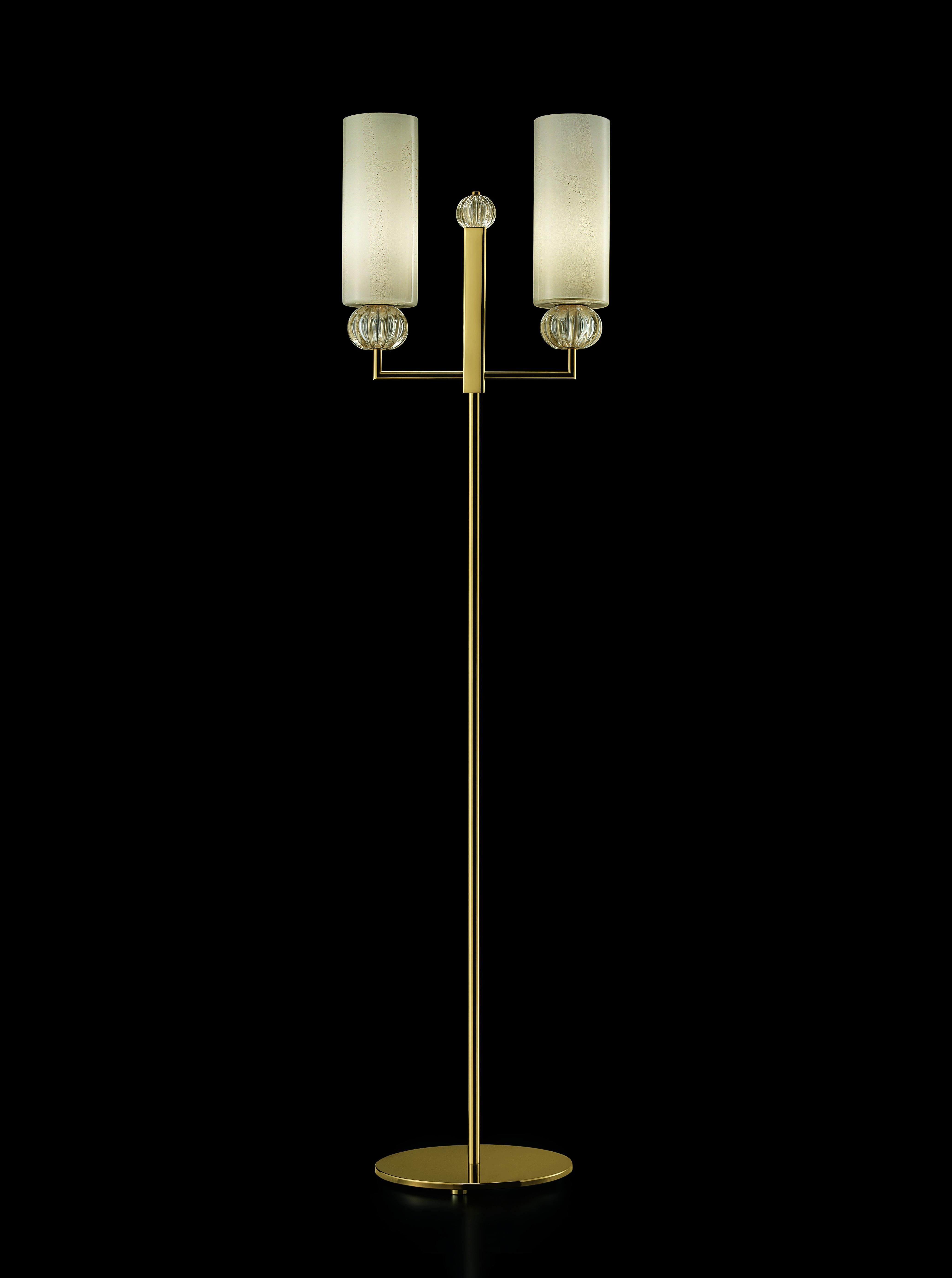 Gold (Beige Gold/Gold_OO) Gallia 5626 Floor Lamp in Glass, by Barovier&Toso 2