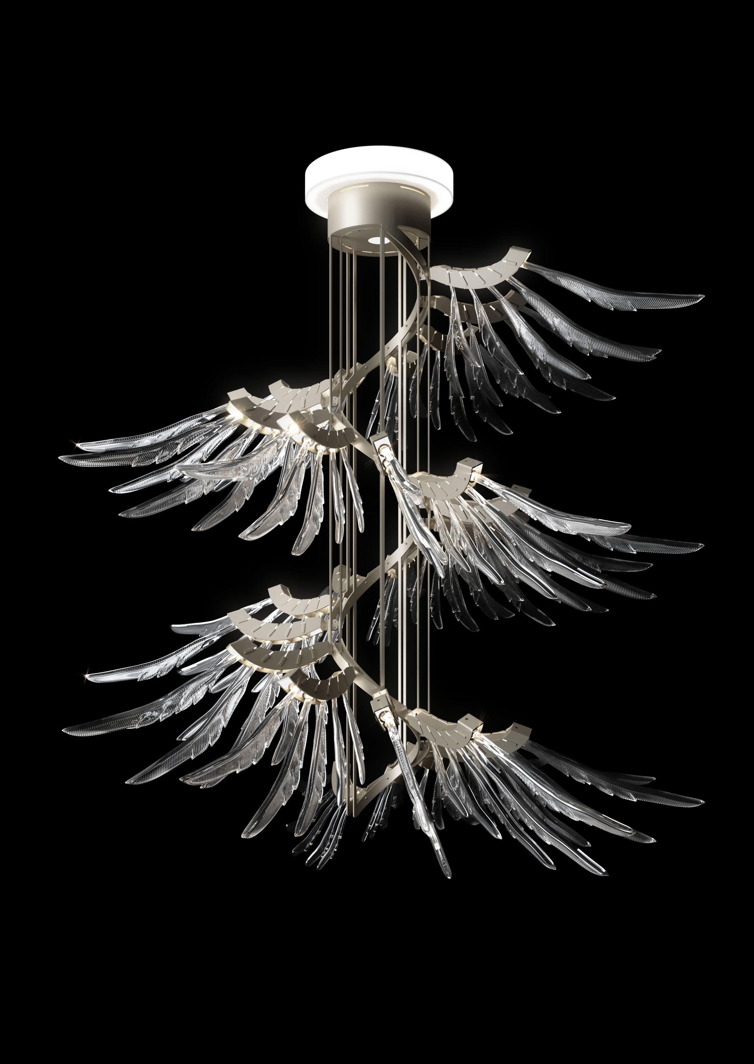 Clear (Crystal_CC) Angel 7249 Suspension Lamp in Glass, by AI Design from Barovier&Toso 3