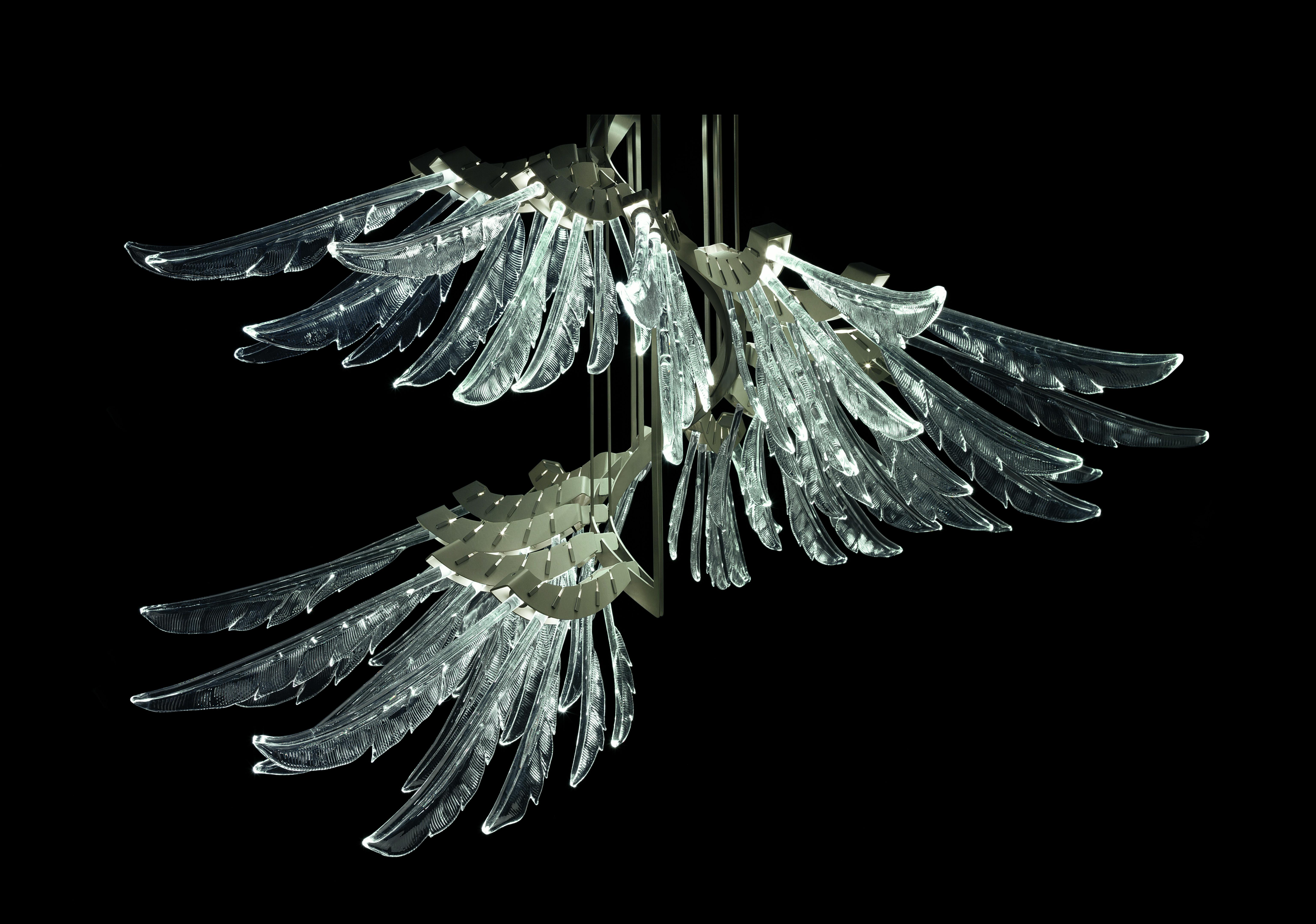 Clear (Crystal_CC) Angel 7248 Suspension Lamp in Glass, by AI Design from Barovier&Toso 5