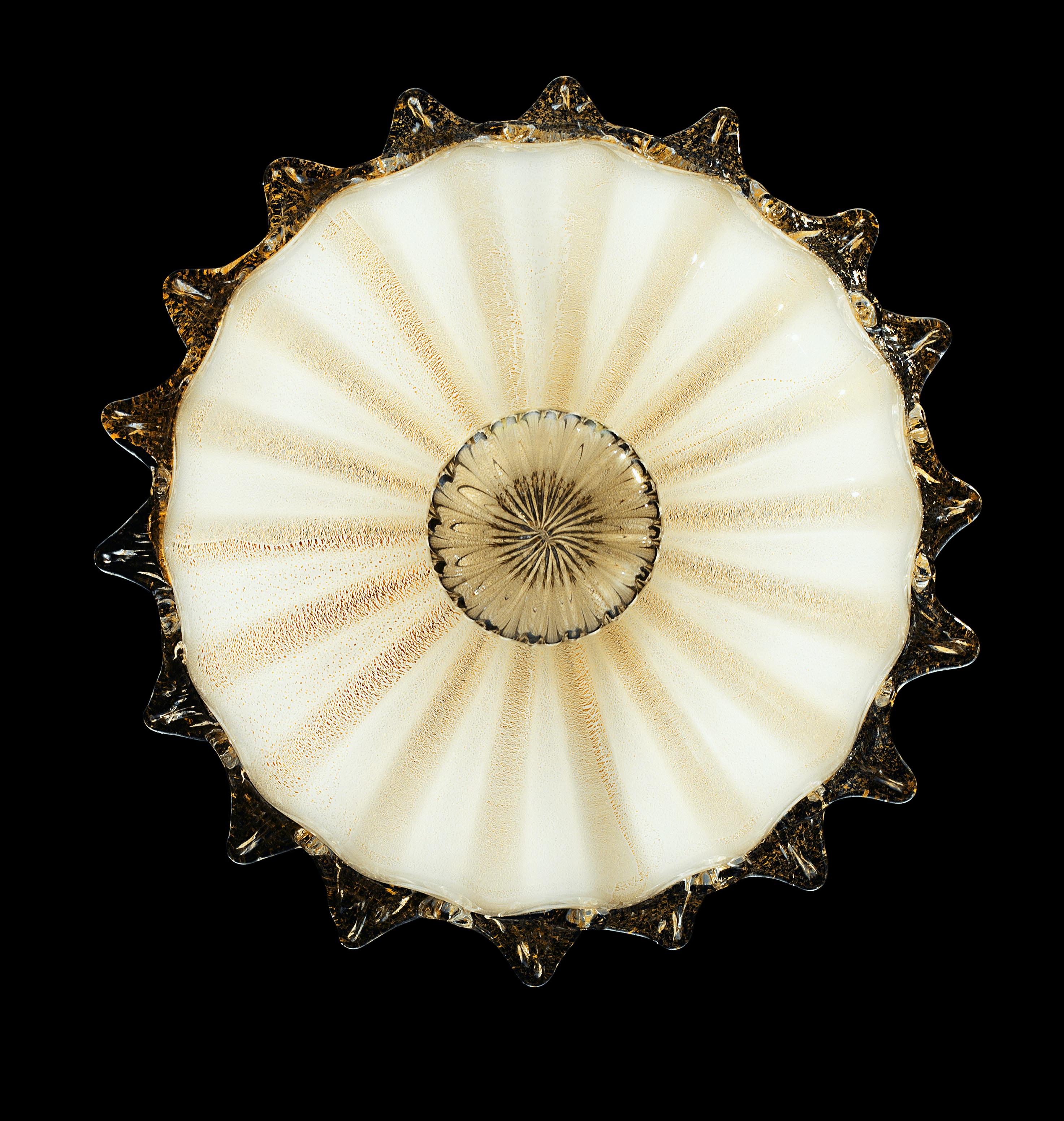 Hängeleuchte 4428 von Fanali Veneziani aus Glas, von Barovier&Toso,Beige (Beige Gold_OB) 5