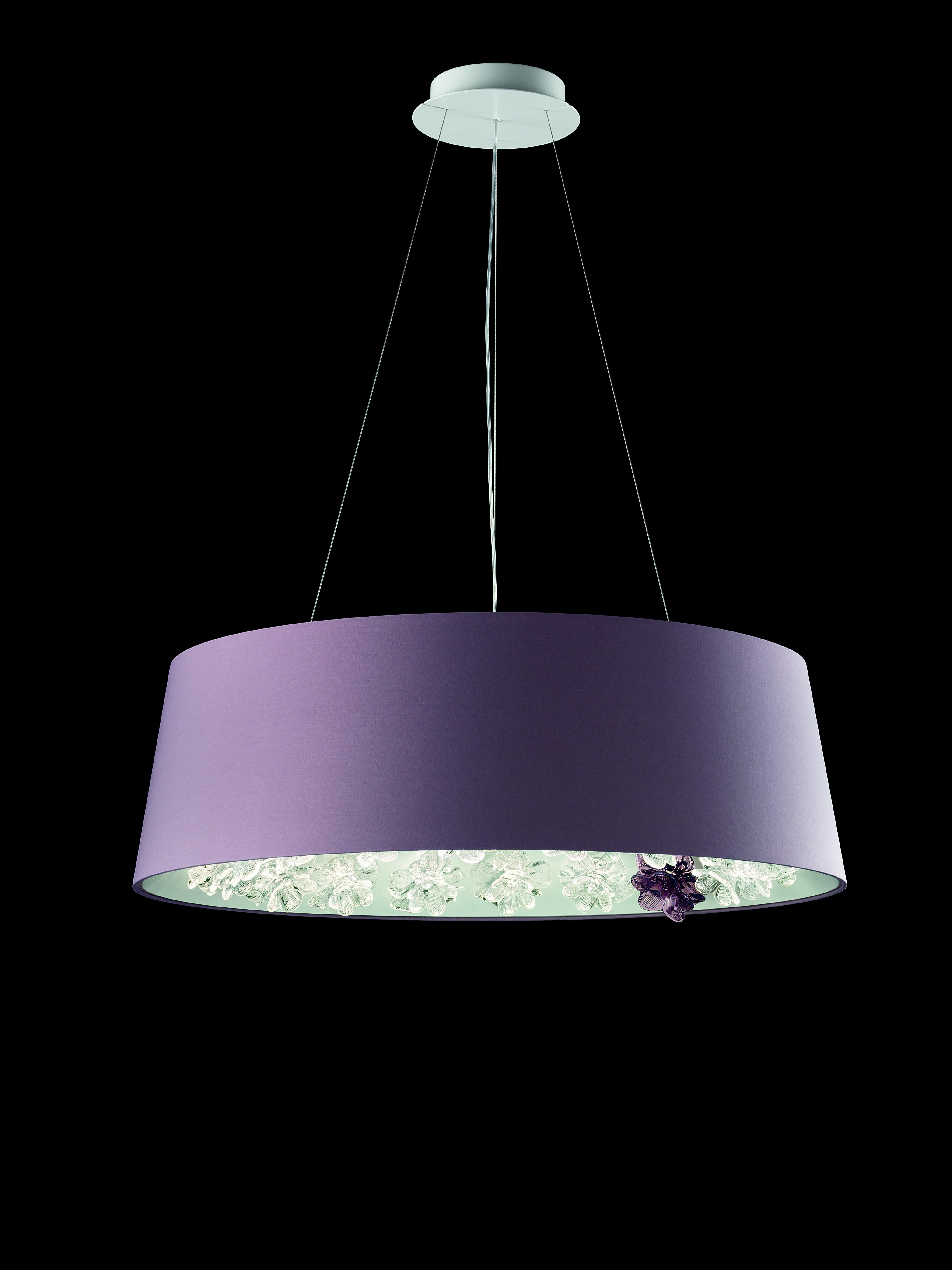 Purple (Violet_CV) New Eden 7346 Suspension Lamp in Glass, by Daniela Puppa and Francesca Martelli 6