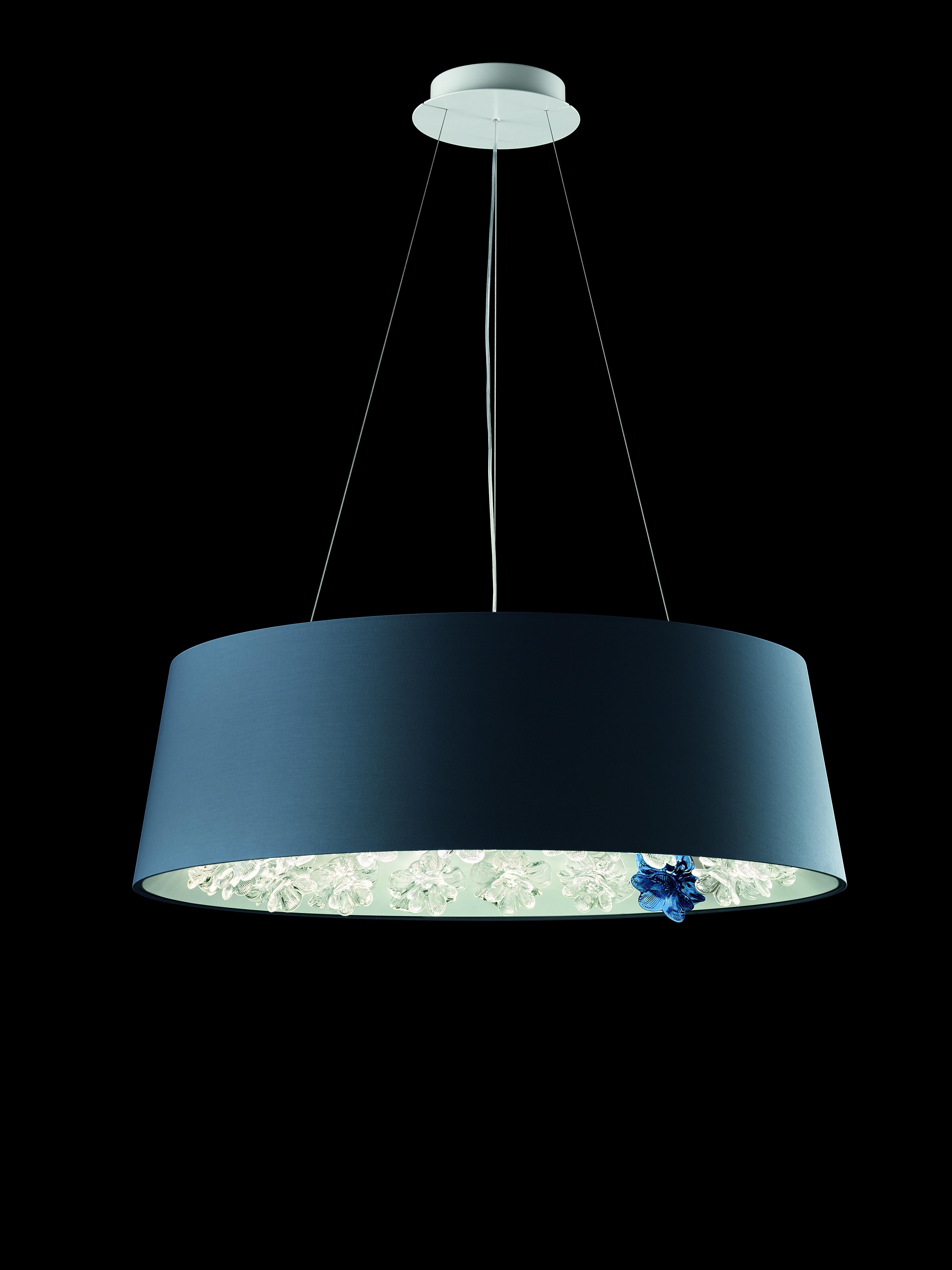 Blue (Bluastro_CQ) New Eden 7346 Suspension Lamp in Glass, by Daniela Puppa and Francesca Martelli 2