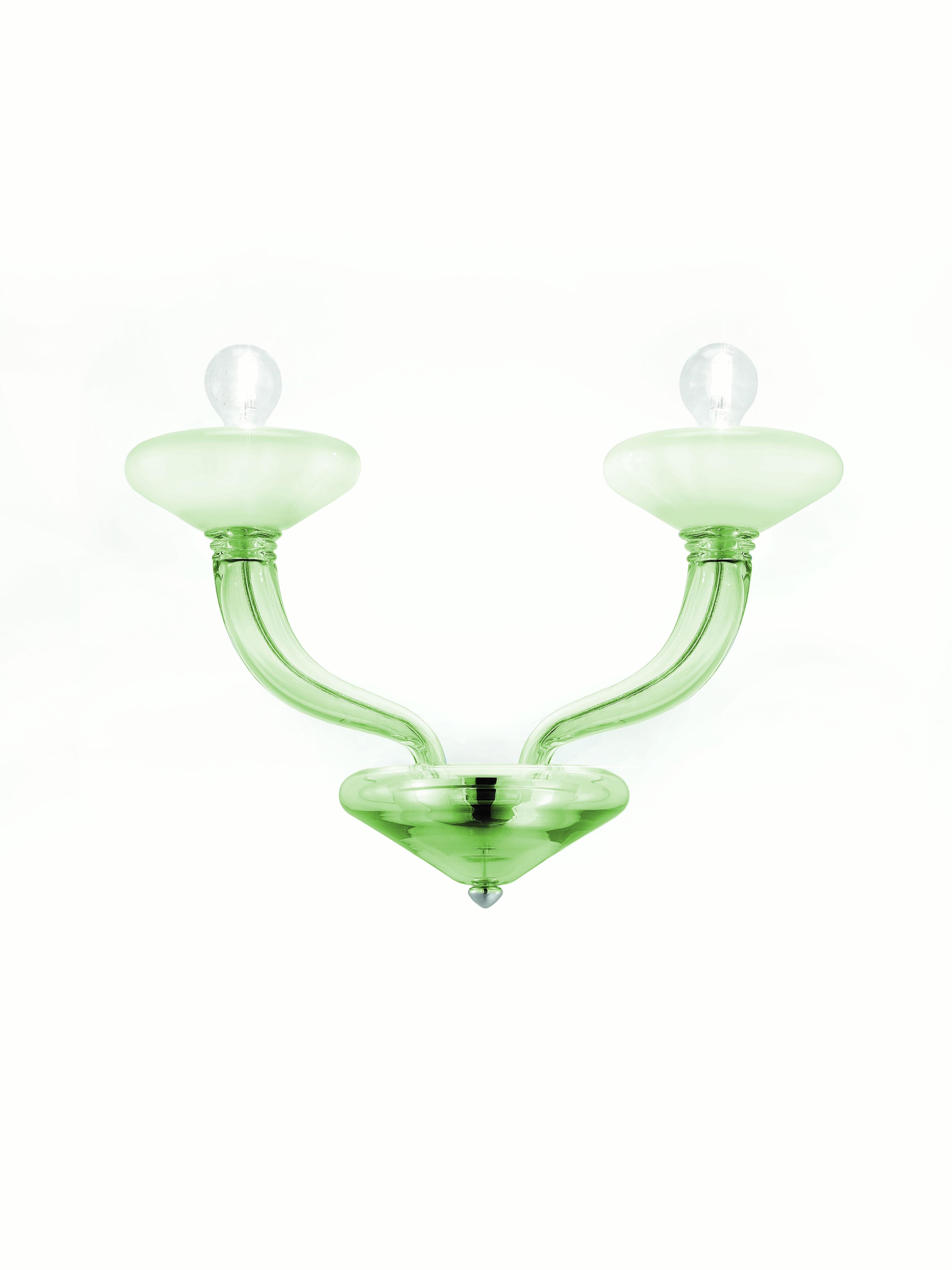 Green (Liquid Citron White_BE) Windsor 5676 02 Wall Sconce in Glass, by Barovier&Toso 2