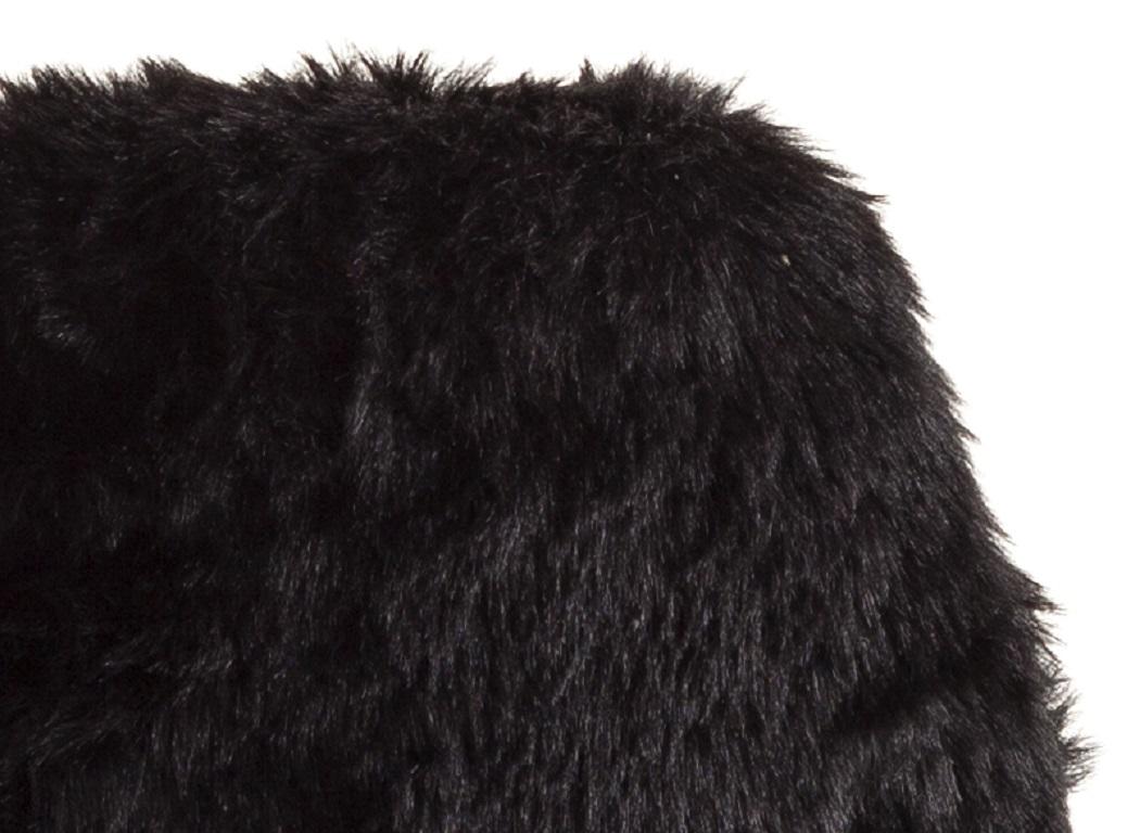 For Sale: Black (Black Faux Fur) Opinion Ciatti Mammamia Fur Non Stackable Chair 2