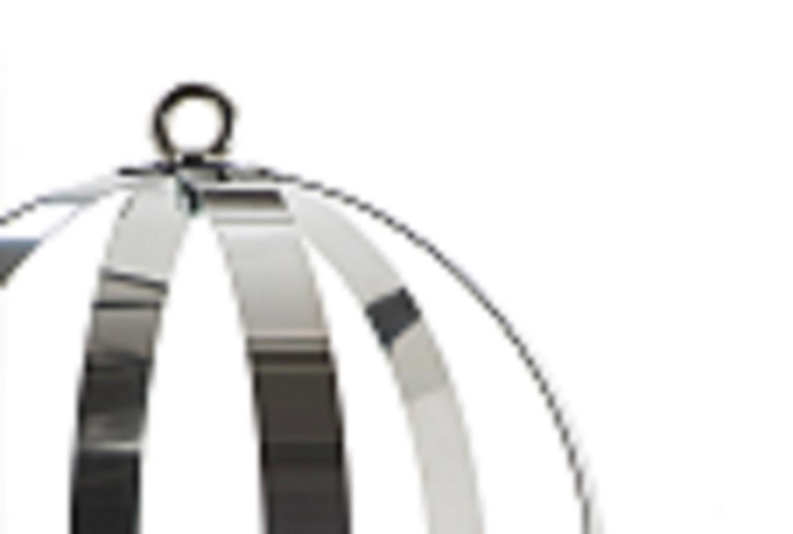 Im Angebot: Opinion Ciatti La Gabbia Regalschrank, Silver (Stainless Steel with Chrome Plated Studs)