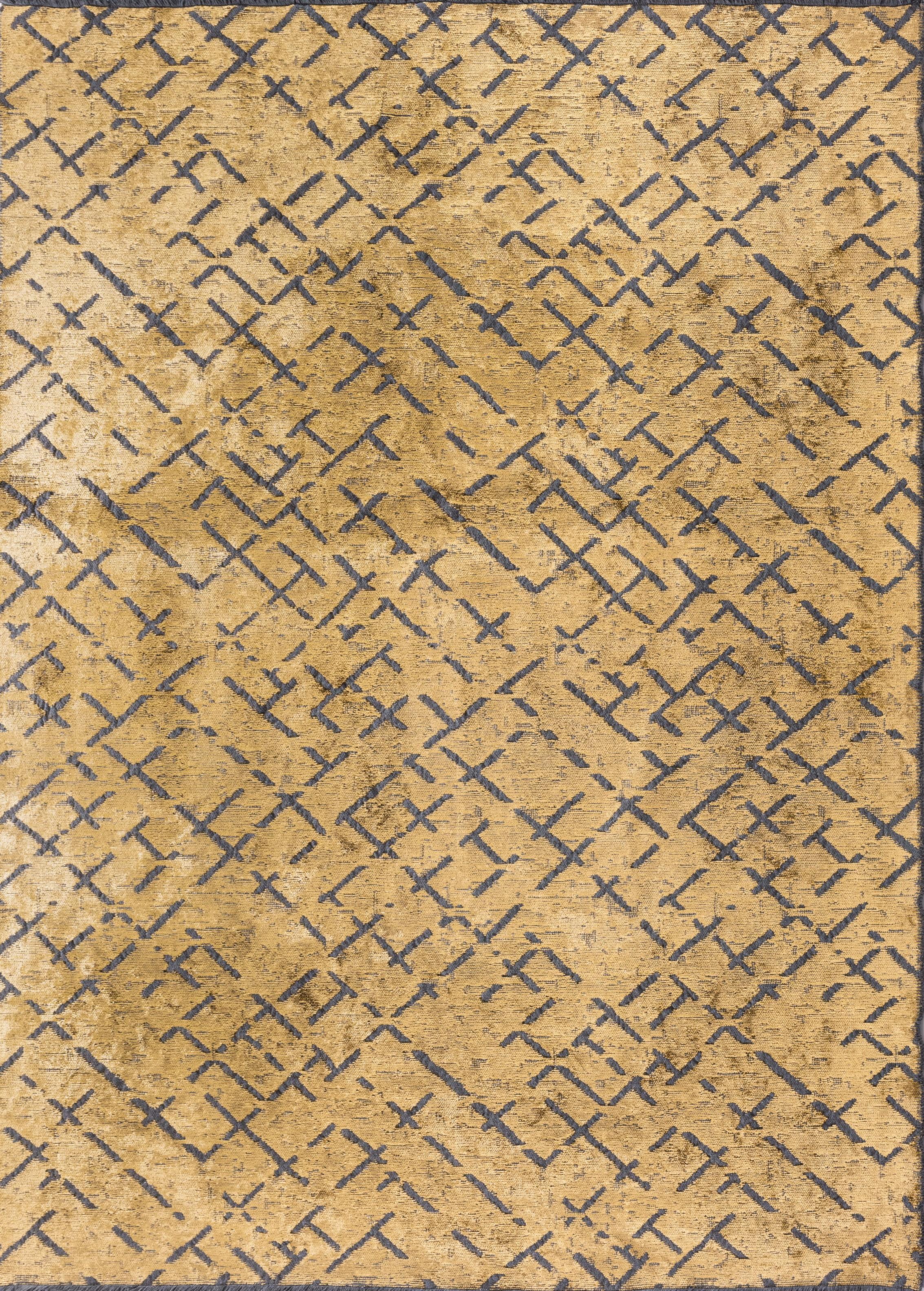 For Sale:  (Yellow) Modern  Abstract Luxury Hand-Finished Area Rug
