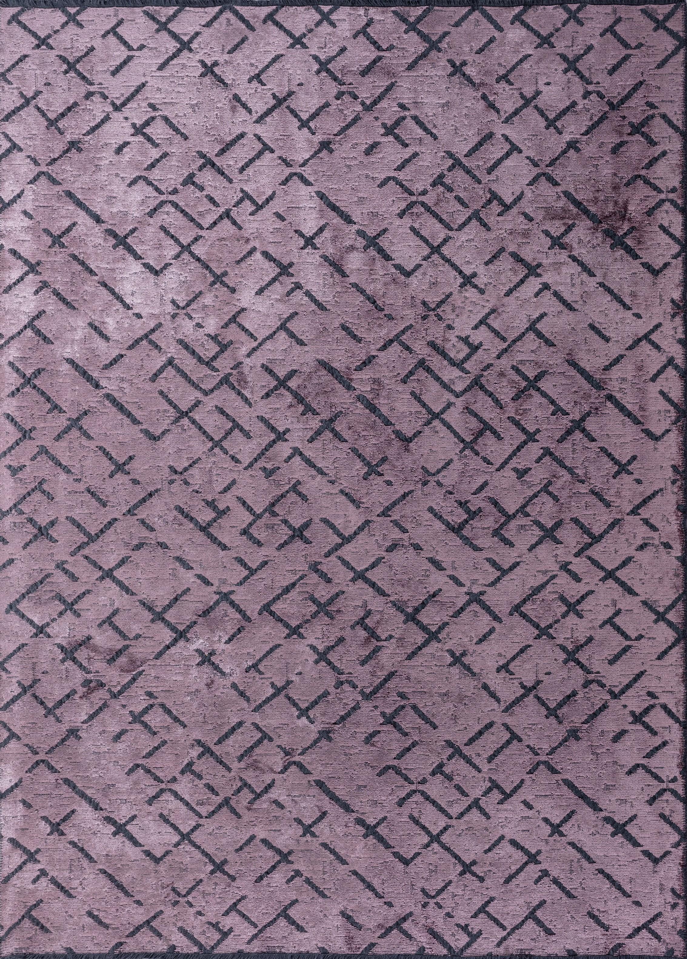 For Sale:  (Pink) Modern  Abstract Luxury Hand-Finished Area Rug