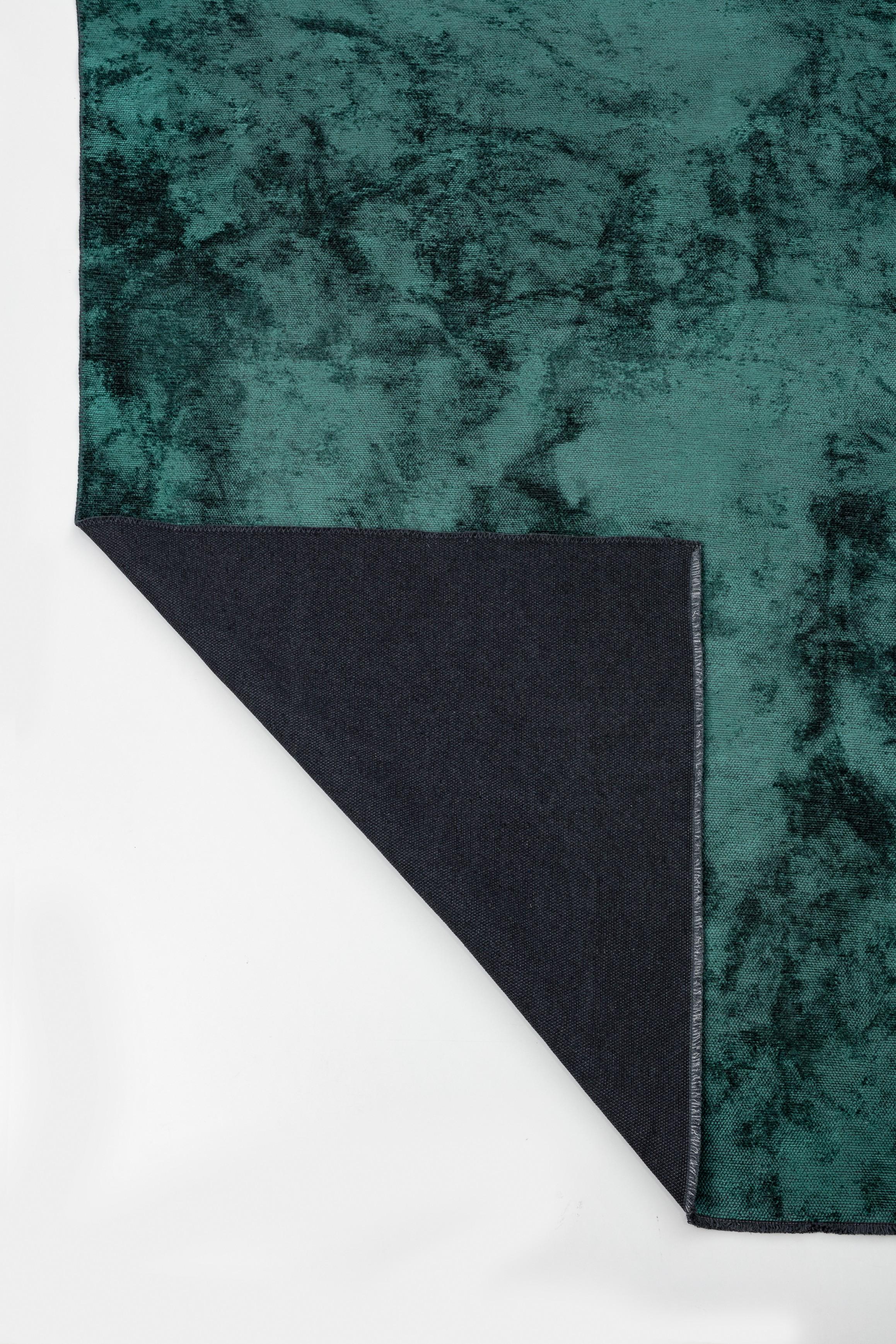 En vente :  (Vert) Moderne  Tapis de luxe de couleur unie 3