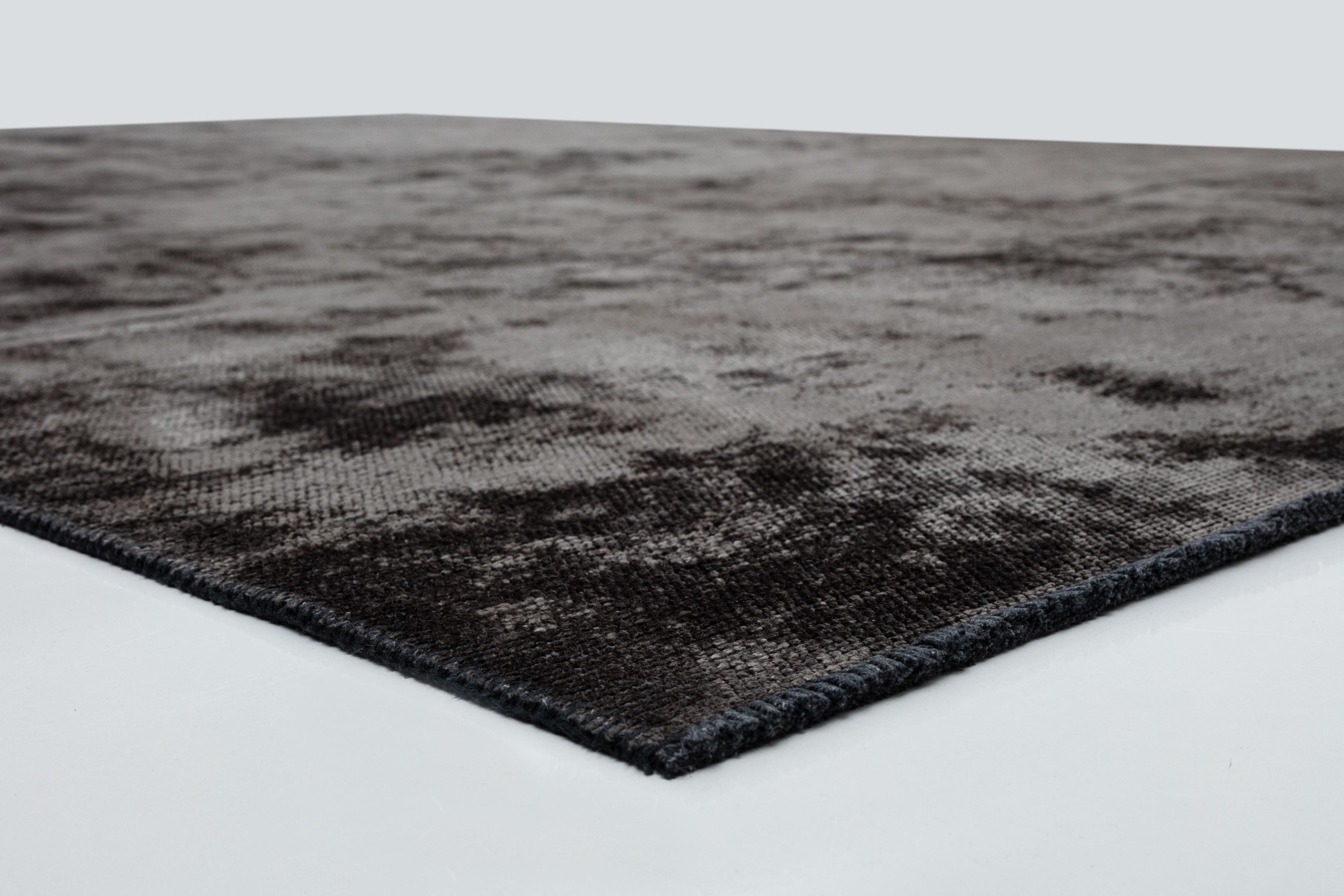 En vente :  (Gris) Moderne  Tapis de luxe de couleur unie 5