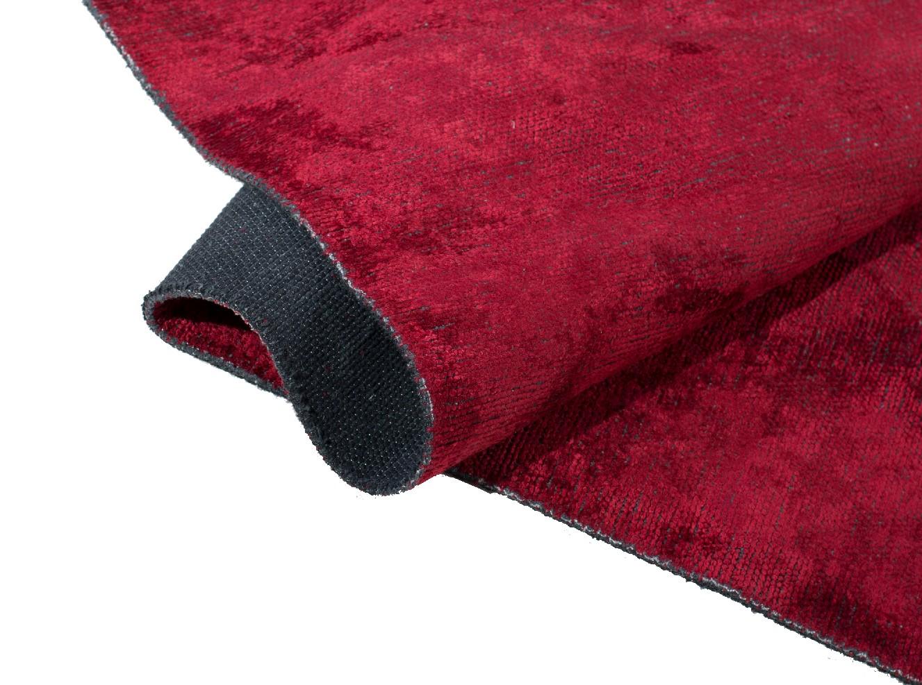 En vente :  (Rouge) Moderne  Tapis de luxe de couleur unie 3