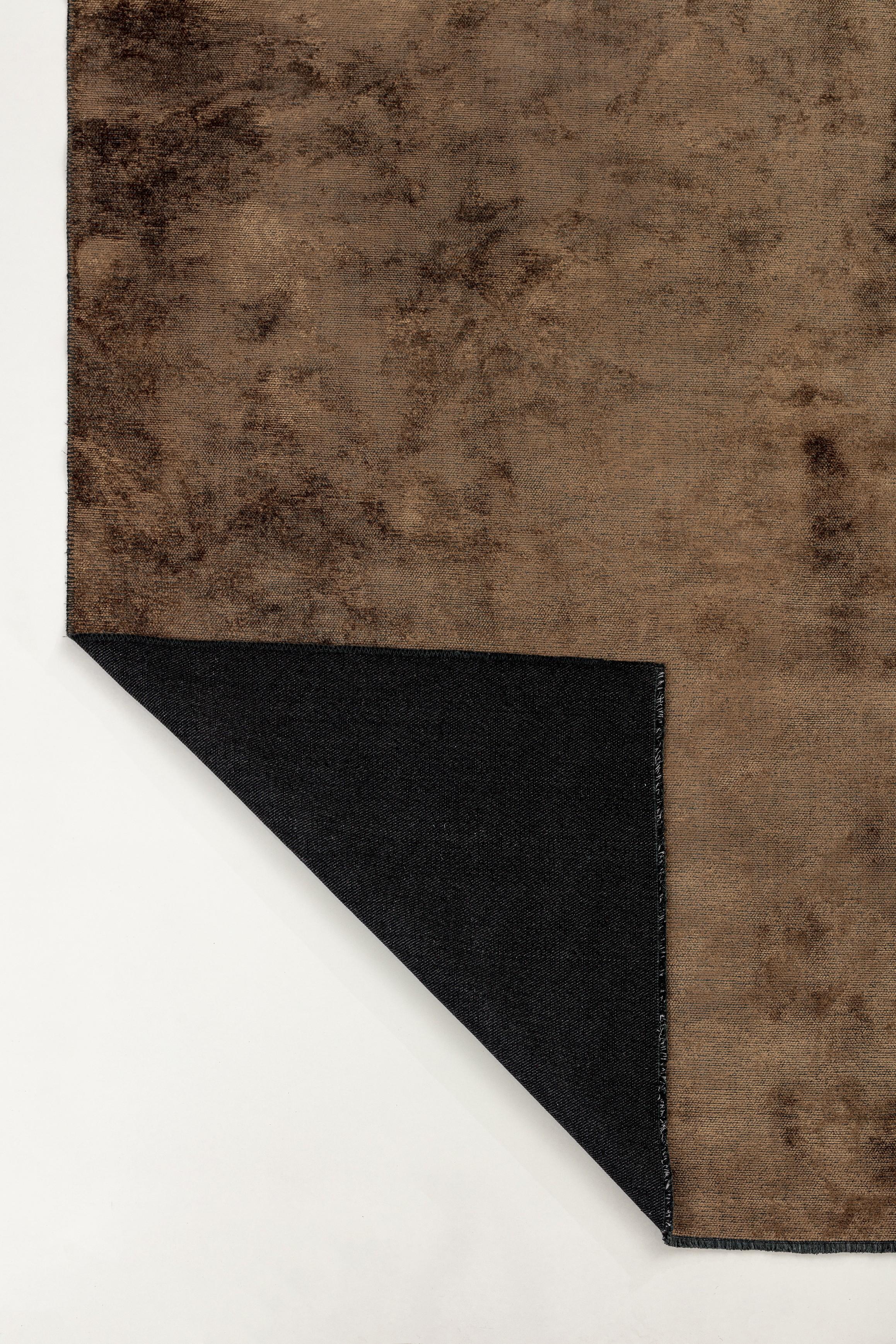 En vente :  (Marron) Moderne  Tapis de luxe de couleur unie 3