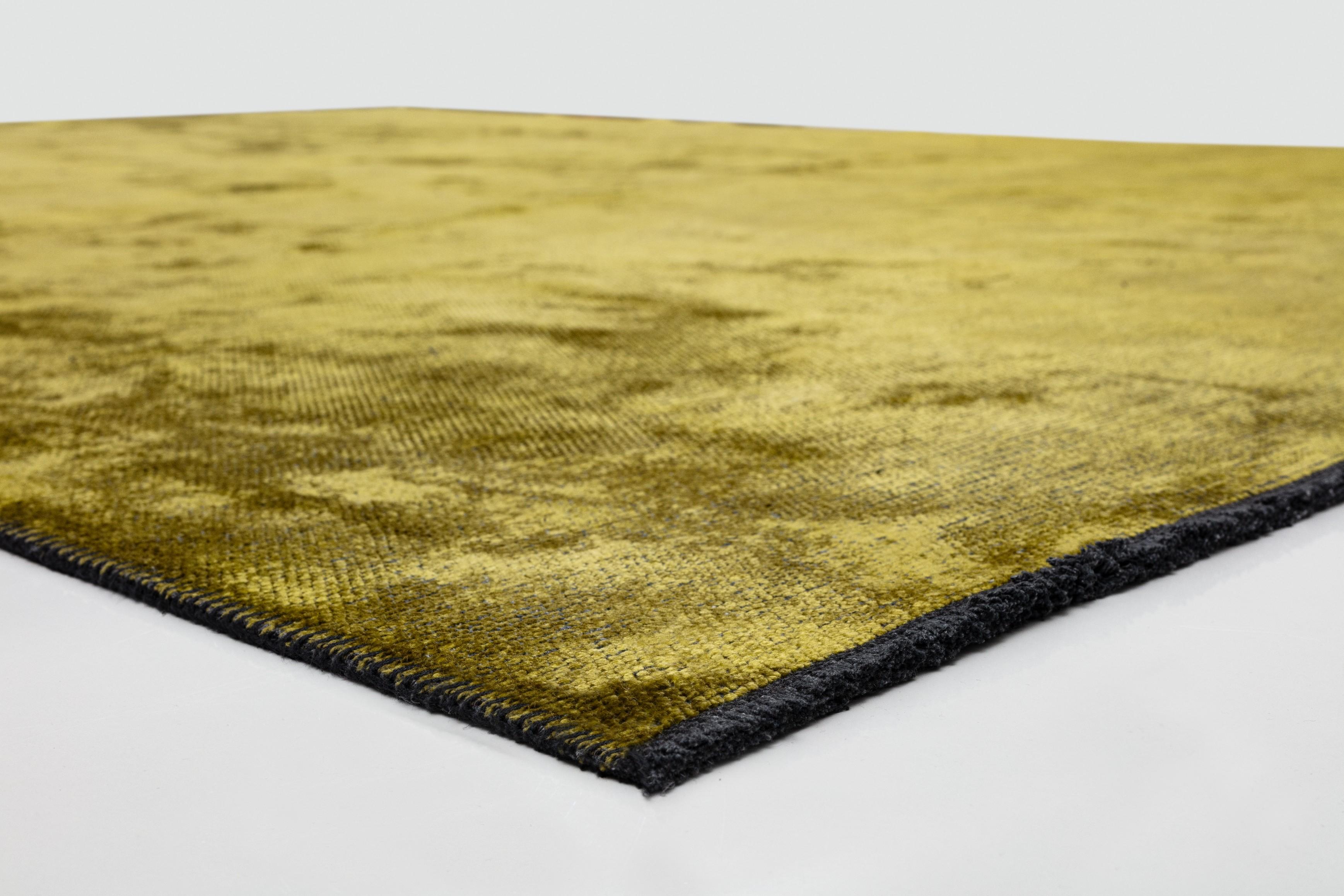 En vente :  (Vert) Moderne  Tapis de luxe de couleur unie 4