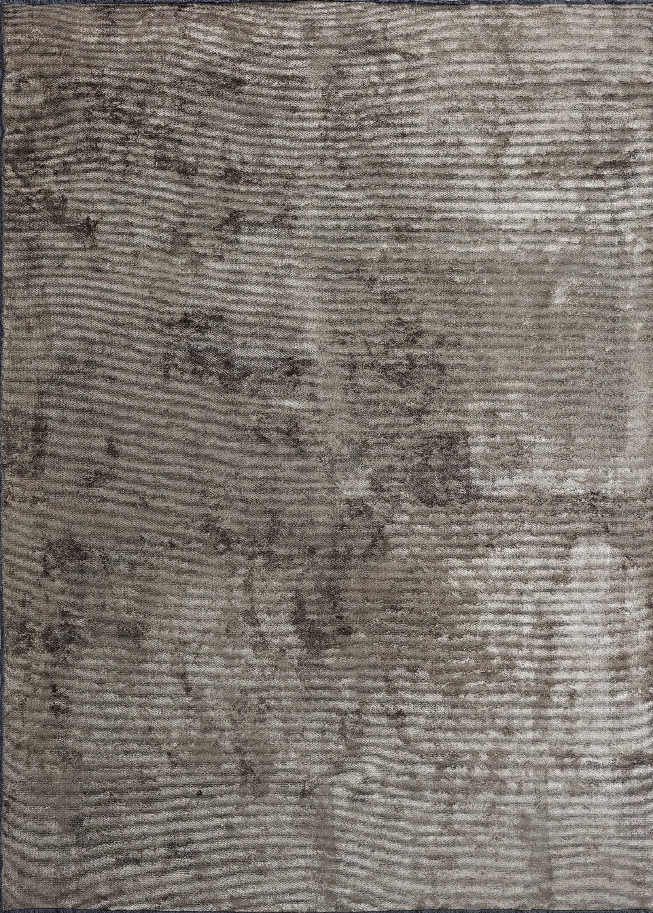 Im Angebot: Modern Solid Color Luxury Area Rug,  (Grau)