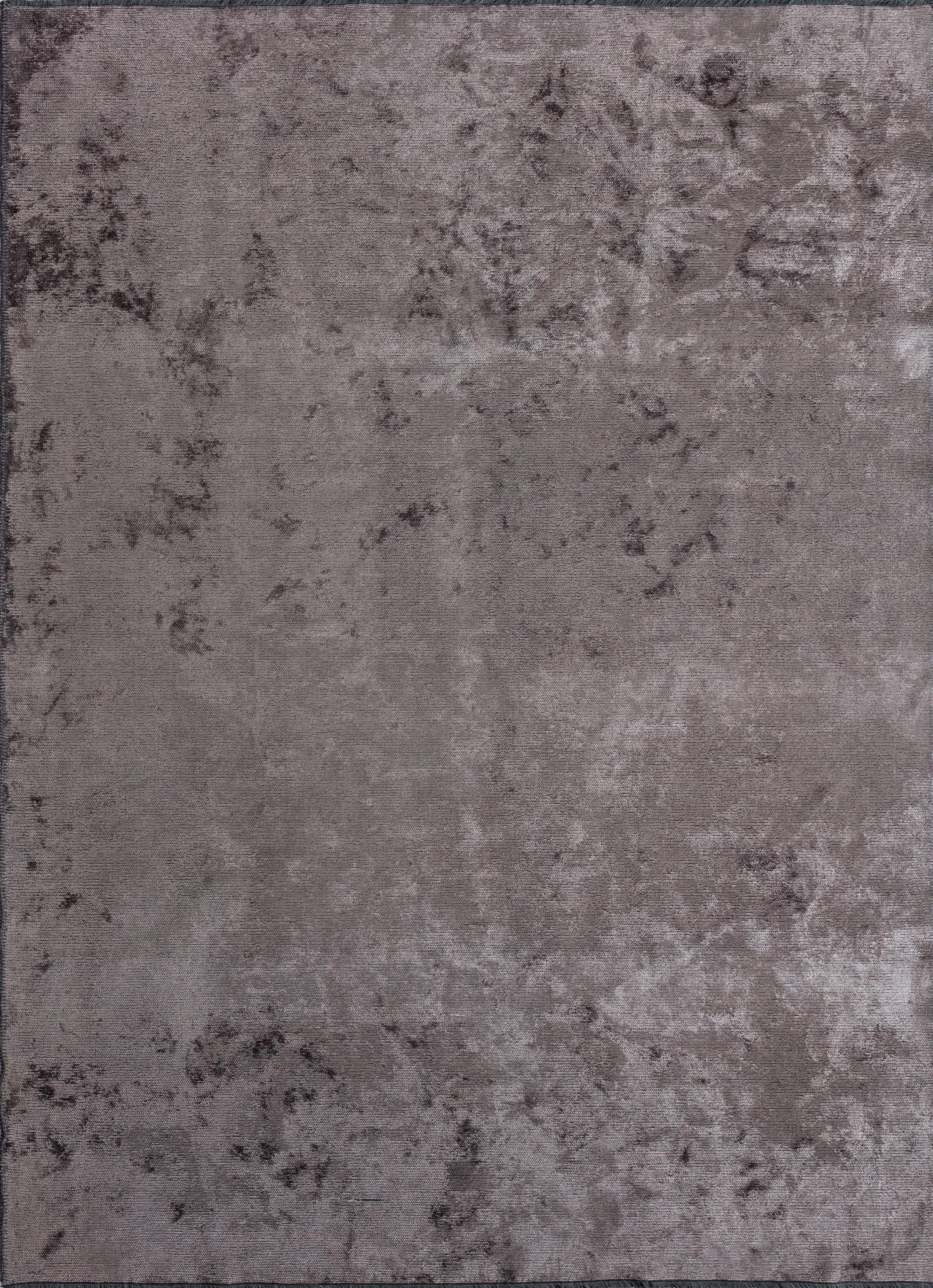 Im Angebot: Modern Solid Color Luxury Area Rug,  (Grau)