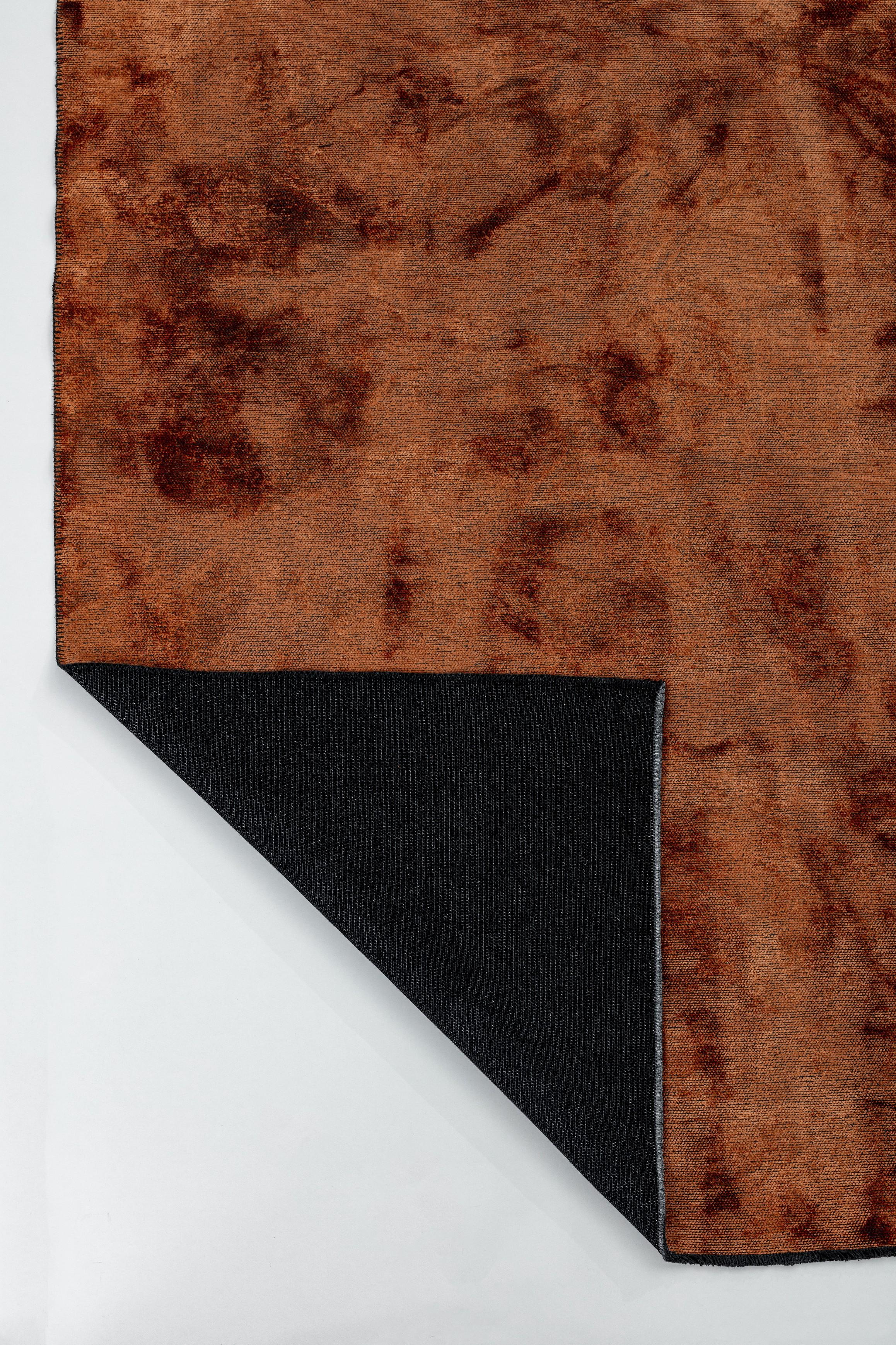 For Sale:  (Orange) Modern Solid Color Luxury Area Rug 3