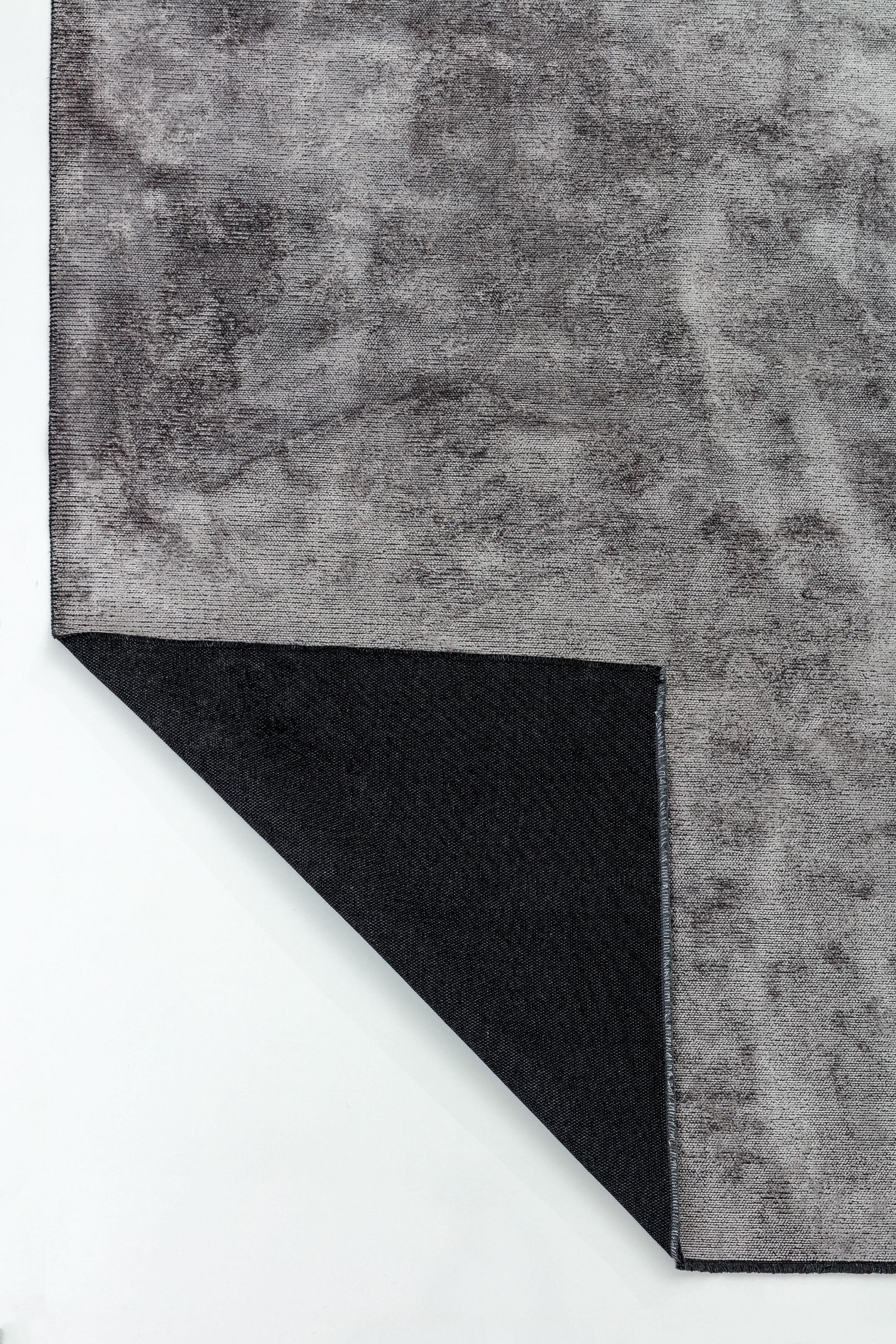 Im Angebot: Modern Solid Color Luxury Area Rug,  (Grau) 3