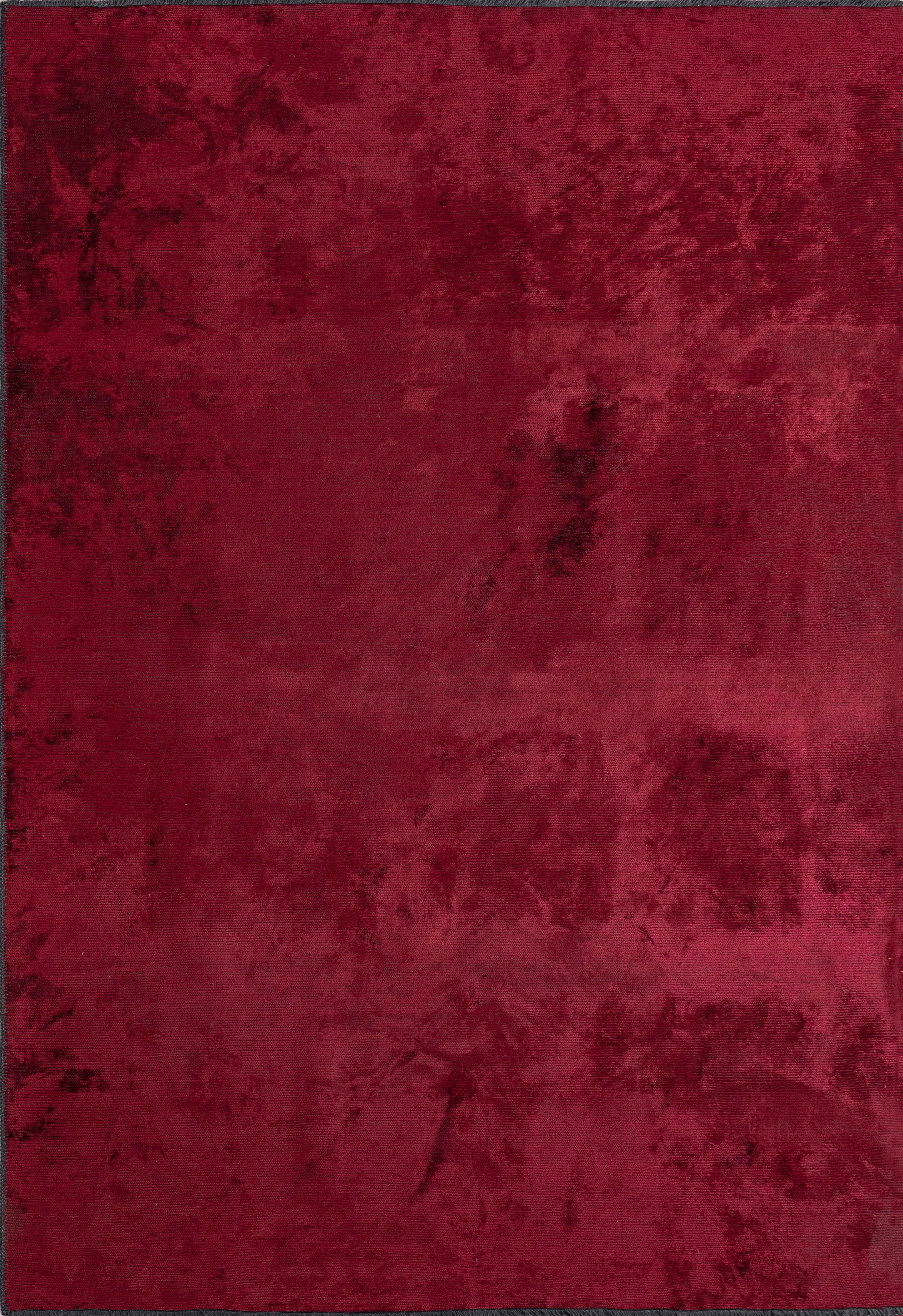 in vendita:  (Rosso) Tappeto di lusso Modern Color a tinta unita